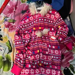 Pink Christmas onesie